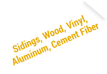 sidings,wood,vinyl,aluminium,fiber